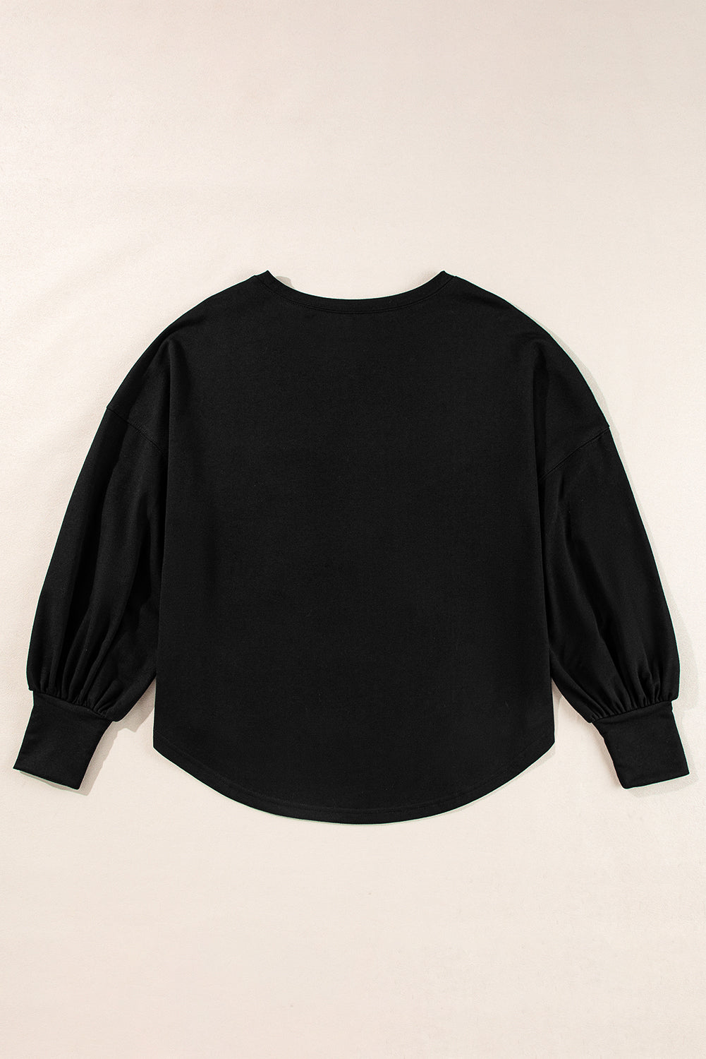 Apricot Studded Star Graphic Oversized Long Sleeve Top