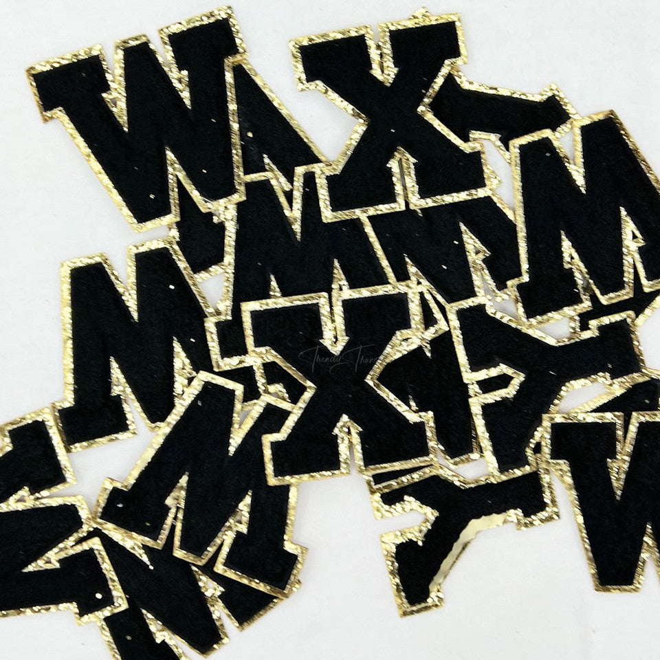 3 inch Chenille patches- WHITE
