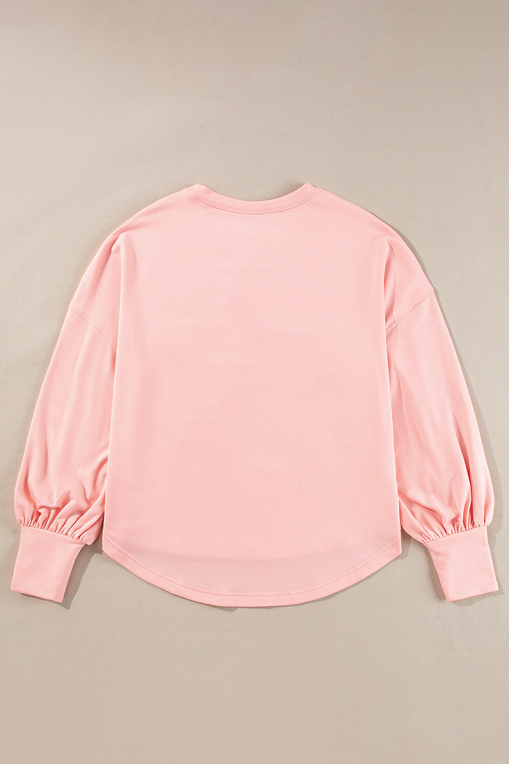 Apricot Studded Star Graphic Oversized Long Sleeve Top