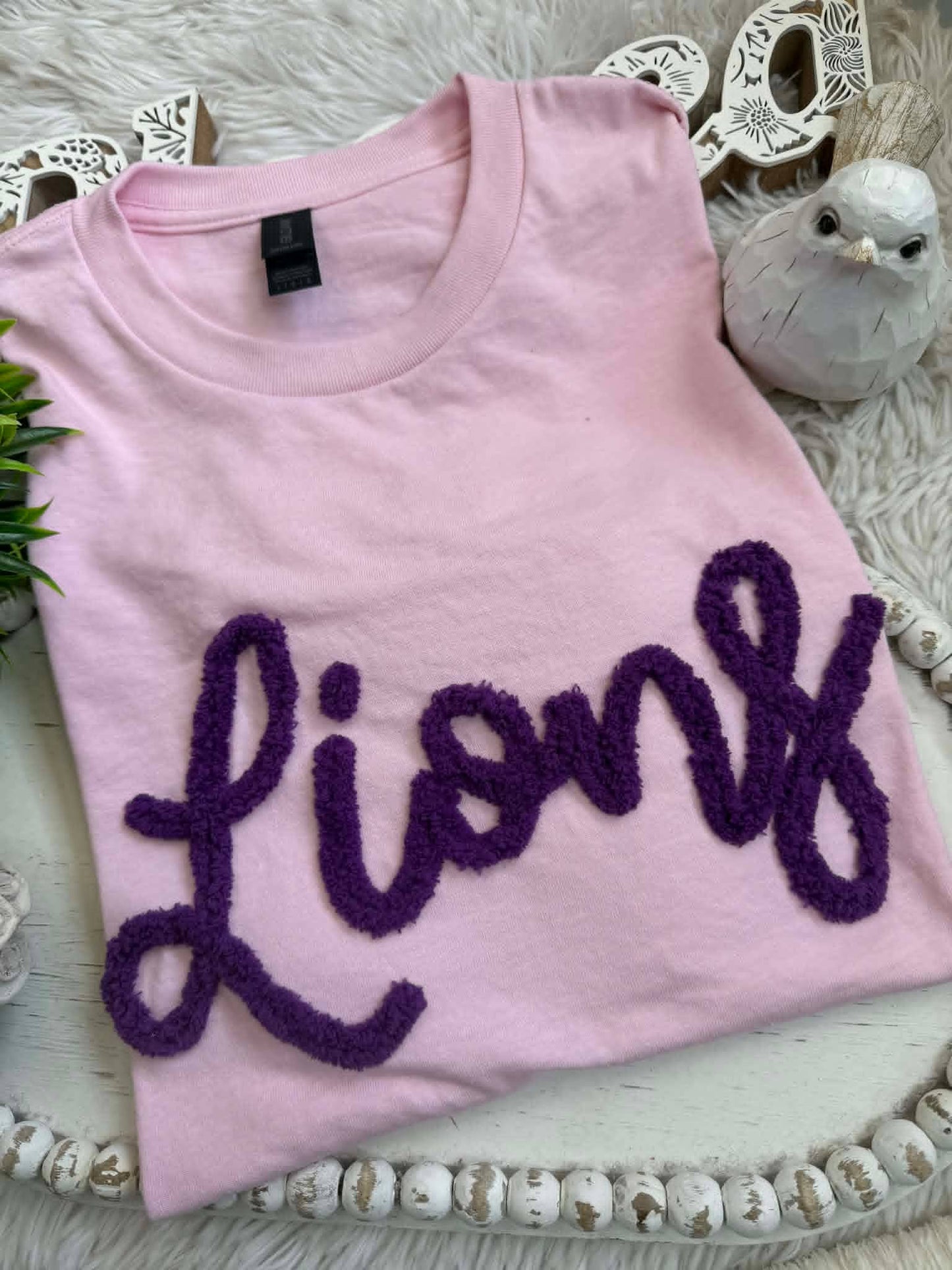 NEW CUSTOM Team Chunky Chenille Yarn, Sweatshirt, T-shirt: S / T-Shirt