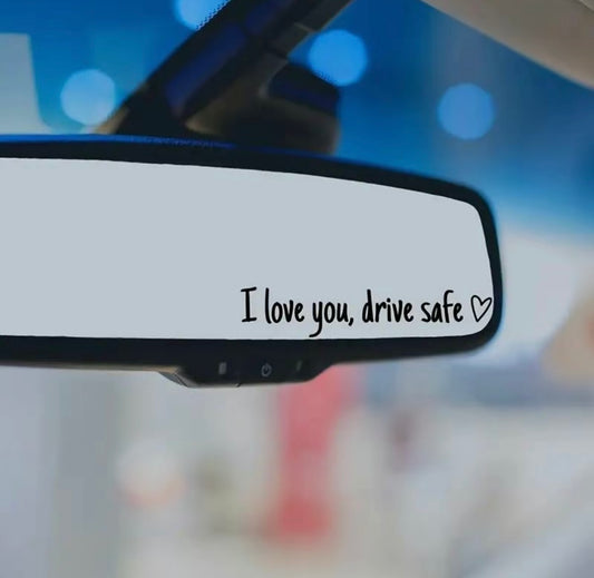 Vinyl rear view mirror decals
