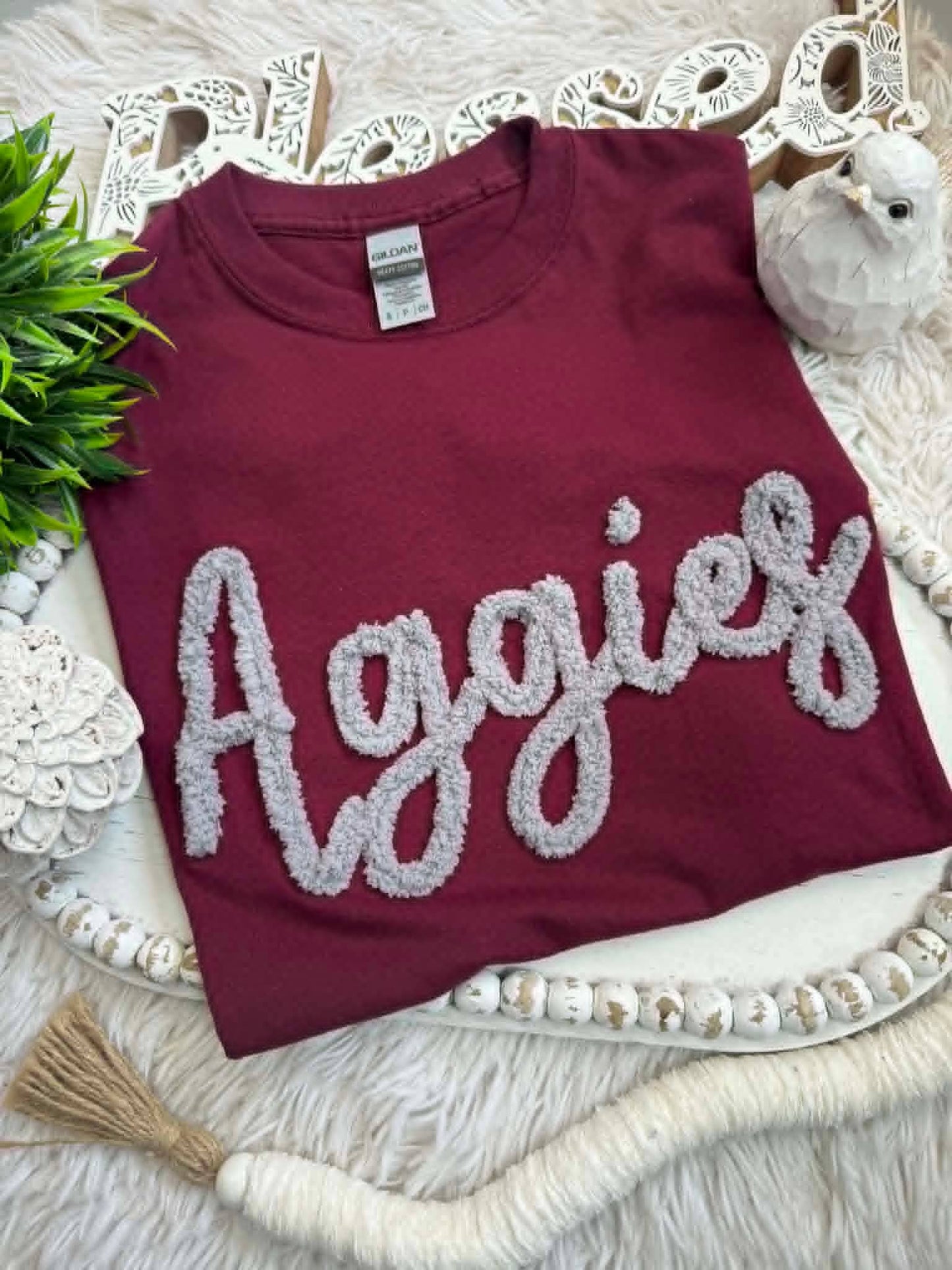 NEW CUSTOM Team Chunky Chenille Yarn, Sweatshirt, T-shirt: L / T-Shirt