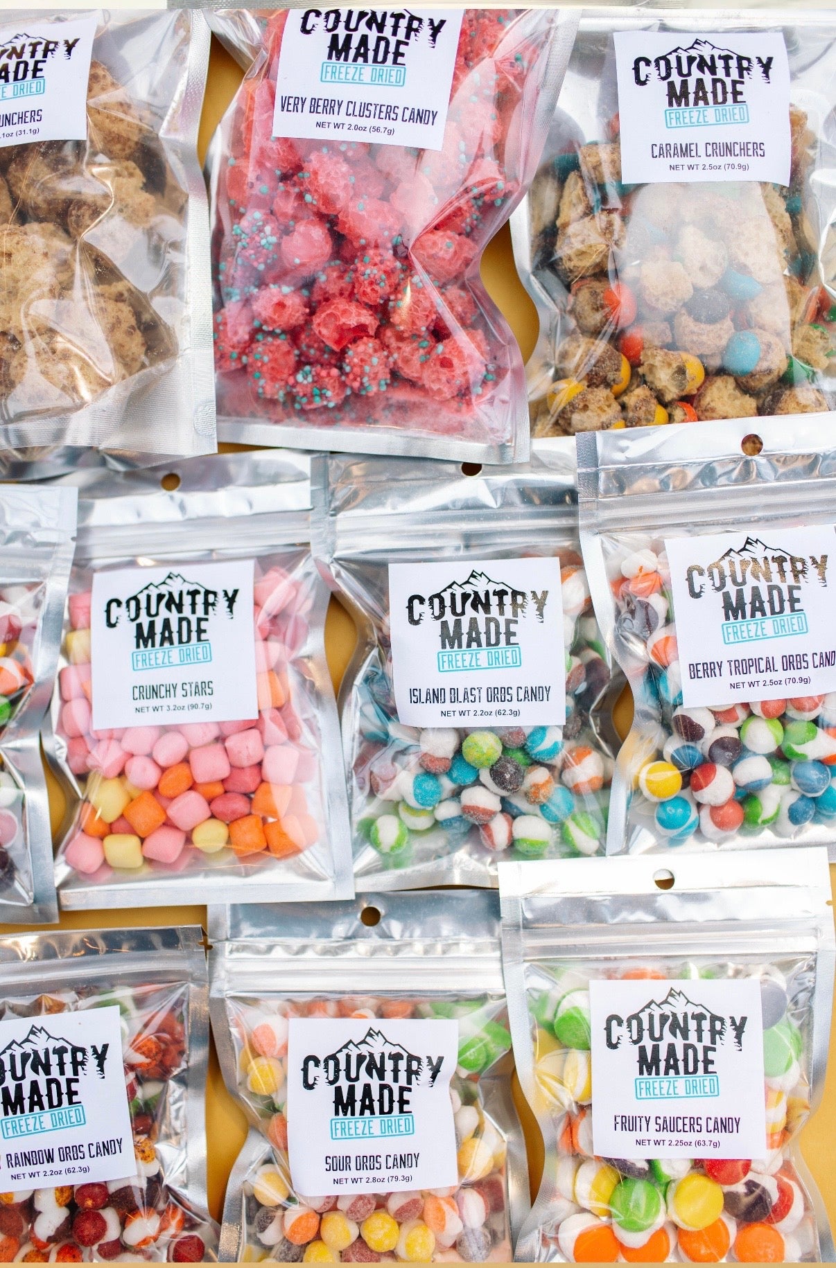 Freeze dried candy