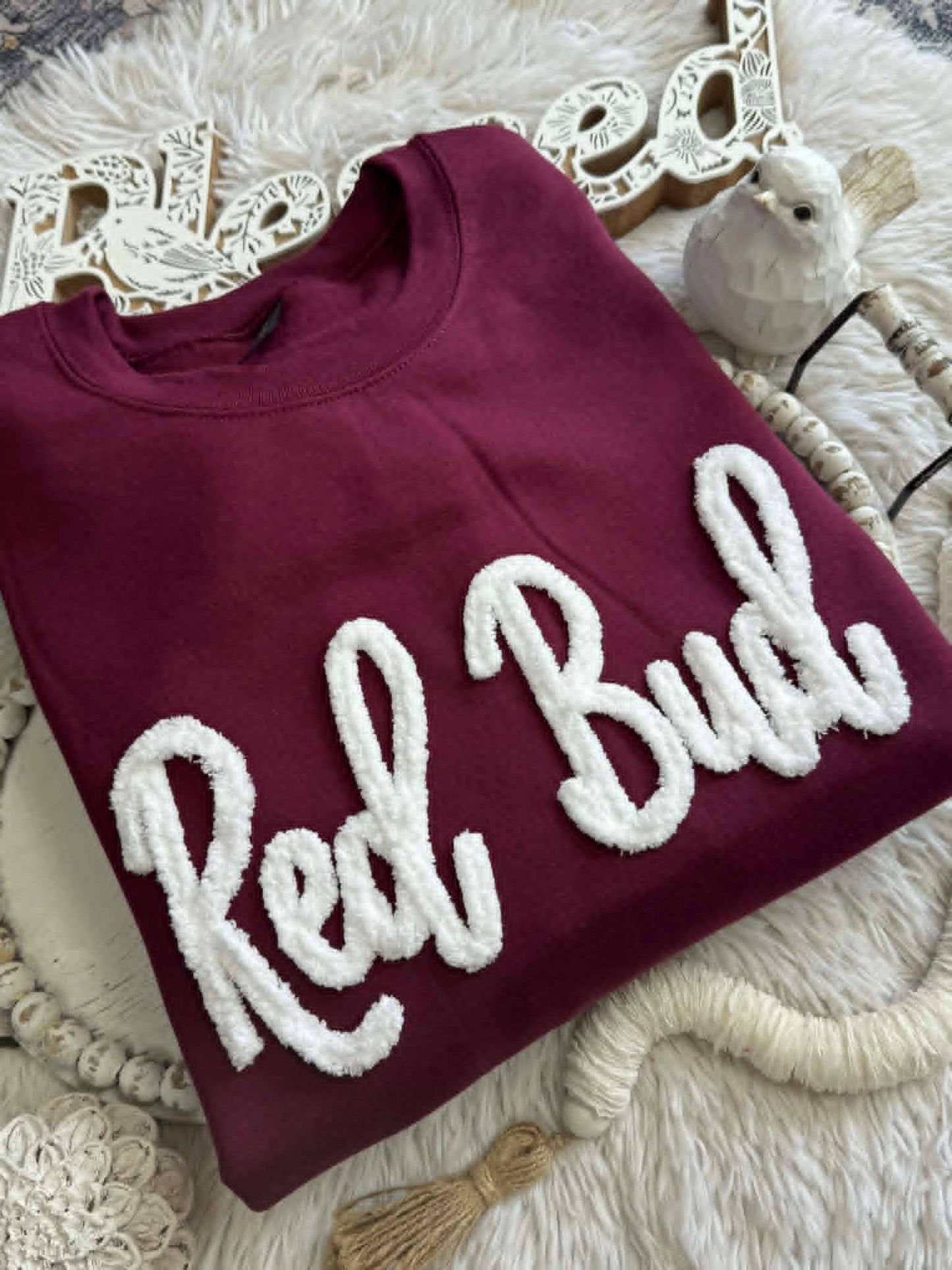 NEW CUSTOM Team Chunky Chenille Yarn, Sweatshirt, T-shirt: S / T-Shirt