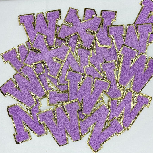 3 inch Chenille patches-purple
